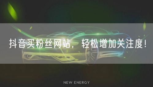 抖音买粉丝网站，轻松增加关注度！