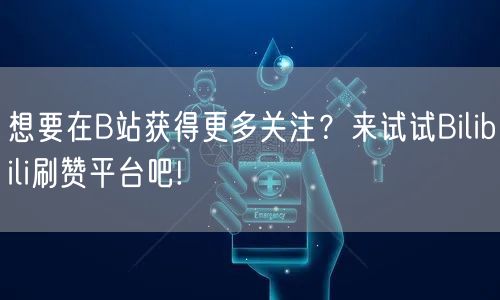 想要在B站获得更多关注？来试试Bilibili刷赞平台吧!