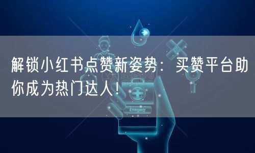 解锁小红书点赞新姿势：买赞平台助你成为热门达人！