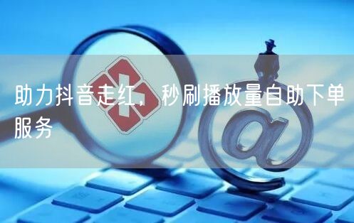 助力抖音走红，秒刷播放量自助下单服务