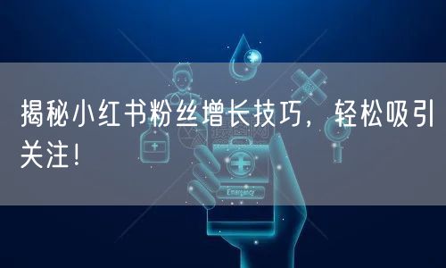 揭秘小红书粉丝增长技巧，轻松吸引关注！