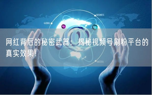 网红背后的秘密武器：揭秘视频号刷粉平台的真实效果！