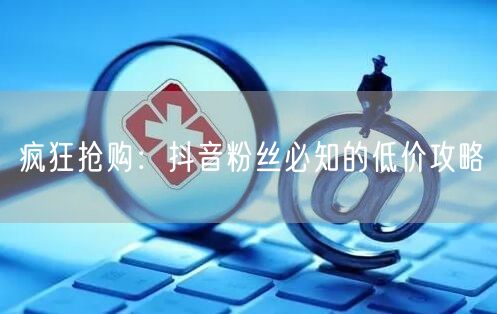 疯狂抢购：抖音粉丝必知的低价攻略