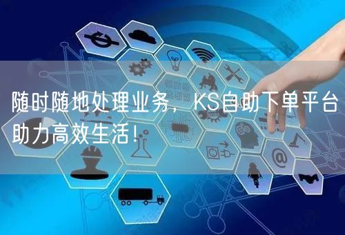随时随地处理业务，KS自助下单平台助力高效生活！