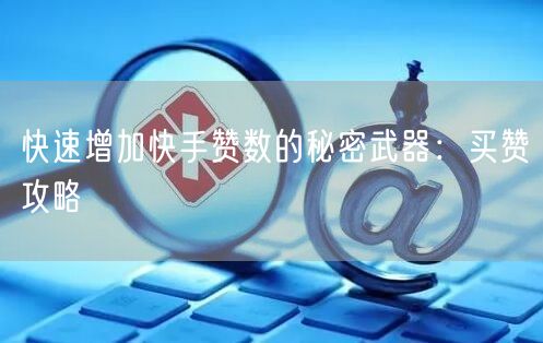 快速增加快手赞数的秘密武器：买赞攻略