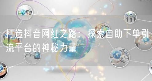 打造抖音网红之路：探索自助下单引流平台的神秘力量