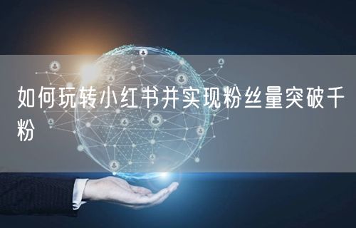 如何玩转小红书并实现粉丝量突破千粉