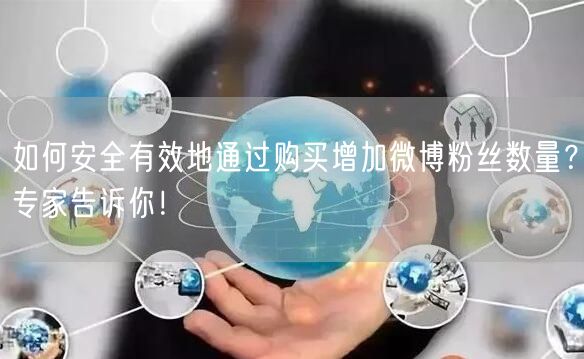 如何安全有效地通过购买增加微博粉丝数量？专家告诉你！
