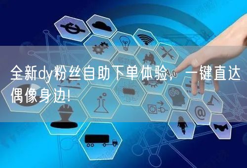 全新dy粉丝自助下单体验，一键直达偶像身边!