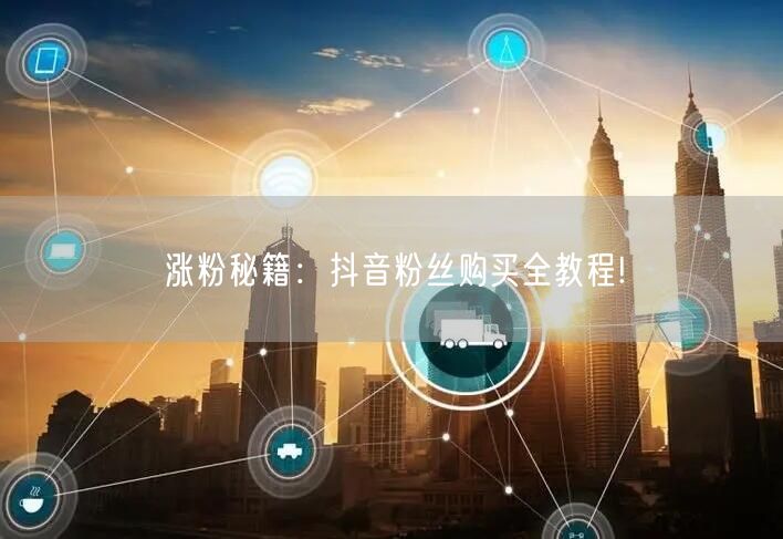 涨粉秘籍：抖音粉丝购买全教程!