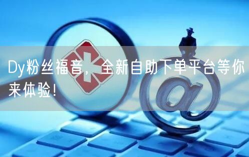 Dy粉丝福音，全新自助下单平台等你来体验！